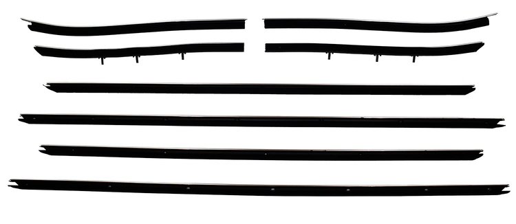 Complete Window Guide Felt Kit for 1969 Chevrolet Chevelle Convertible [8-Piece Replacement Style Material]