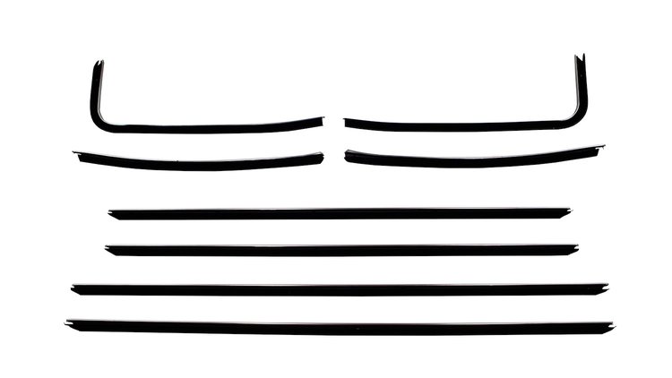 Complete Window Guide Felt Kit for 1970-1972 Chevrolet Chevelle Coupe [8-Piece Replacement Style Material]