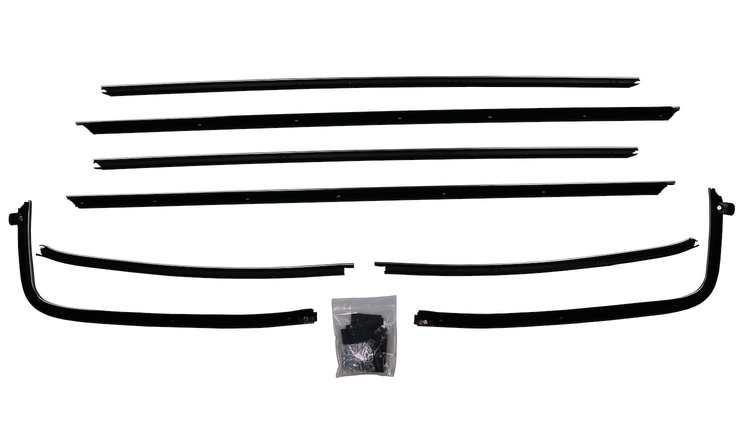 Complete Window Guide Felt Kit for 1970-1972 Chevrolet Chevelle Coupe [8-Piece Original Style Material]