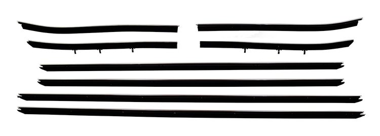 Complete Window Guide Felt Kit for 1970-1972 Chevrolet Chevelle Convertible [8-Piece Replacement Style Material]