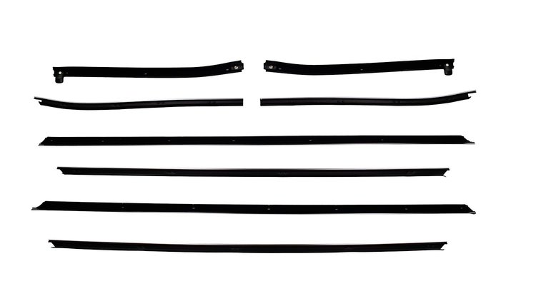 Complete Window Guide Felt Kit for 1970-1972 Chevrolet Chevelle Convertible [8-Piece Original Style Material]