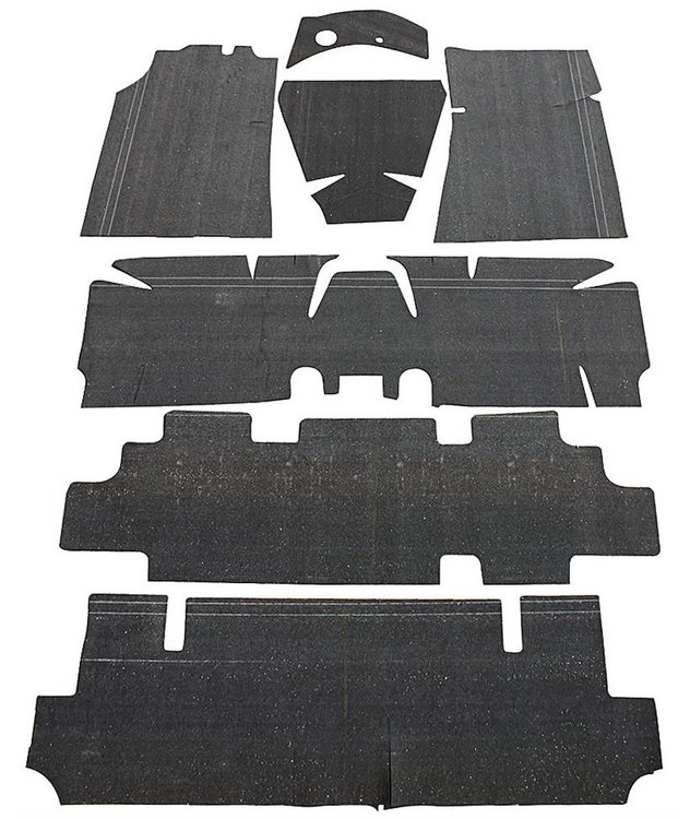Under Carpet Sound Deadener Kit, OE-Style Fits Select 1968-1972 Buick, Chevrolet, GMC, Oldsmobile, Pontiac [7-Piece]