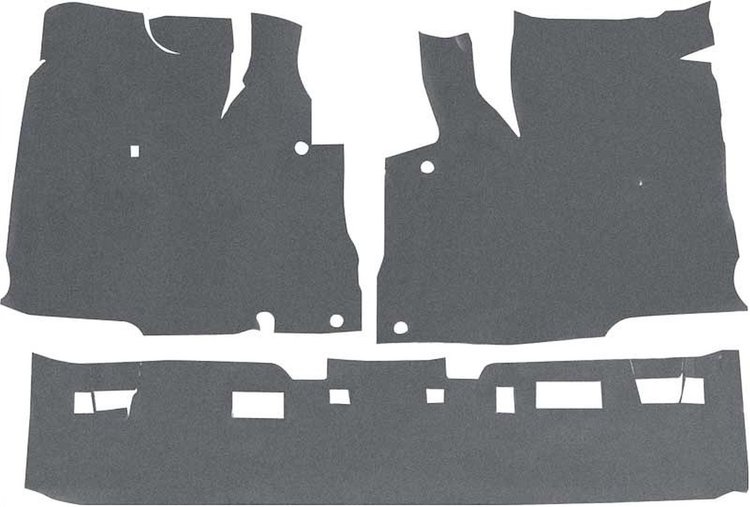 Under Carpet Sound Deadener Kit, OE-Style Fits Select 1967-1972 Chevrolet & GMC Trucks [3-Piece]