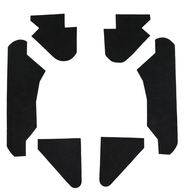 Hood Insulation Pad Kit for 1970-1972 Chevrolet Chevelle, El Camino, 1971-1972 GMC Sprint, w/SS Non-Cowl Hood [6-Piece]