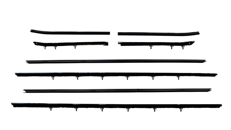 Window Guide Felt Kit for 1968-1969 Chevy Camaro, Pontiac Firebird Coupe/HT w/STD Interior [8-Piece Original Style Material]