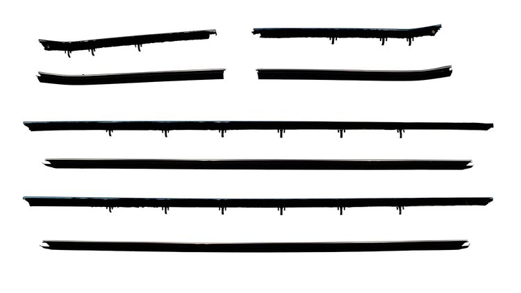 Window Guide Felt Kit for 1968-1969 Chevy Camaro, Pontiac Firebird Coupe/HT w/Deluxe Interior [8-Piece Original Style Material]