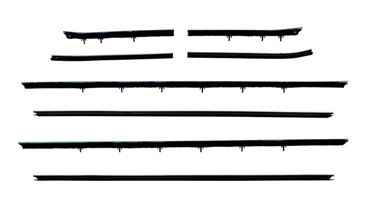 Window Guide Felt Kit for 1968-1969 Chevy Camaro, Pontiac Firebird Convertible w/STD Interior [8-Piece Original Style Material]