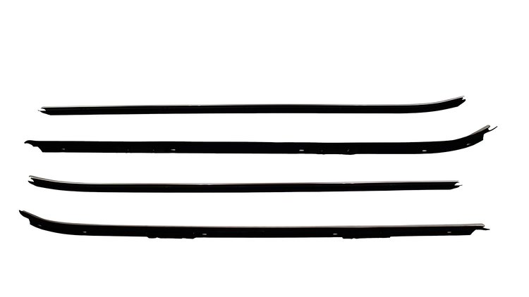 Window Guide Felt Kit for 1970-1981 Chevy Camaro, Pontiac Firebird w/o Special Ext. Door Moldings [4-PC Original Style Material]