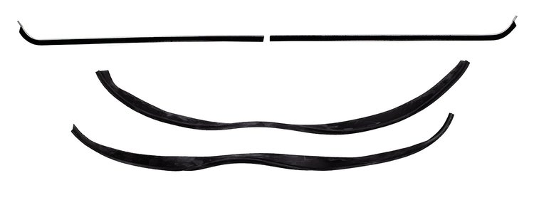 Window Guide Felt Kit for 1951-1954 Chevrolet & GMC Trucks, Original Style Material [4-Piece]