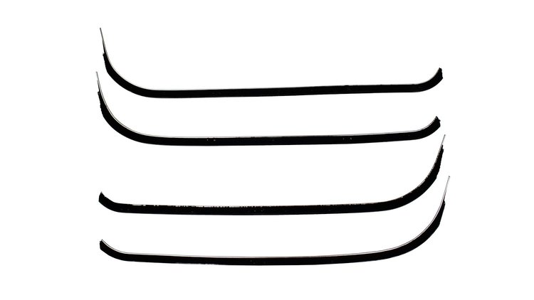 Window Guide Felt Kit for 1955-1959 (2nd Series) Chevrolet & GMC Trucks, w/o Vent Window, Original Style Material [4-Piece]