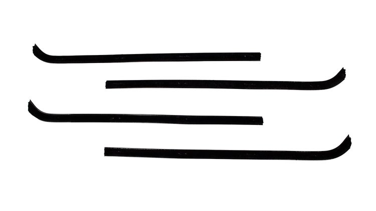 Window Guide Felt Kit for 1955-1959 (2nd Series) Chevrolet & GMC Trucks, w/Vent Window, Original Style Material [4-Piece]