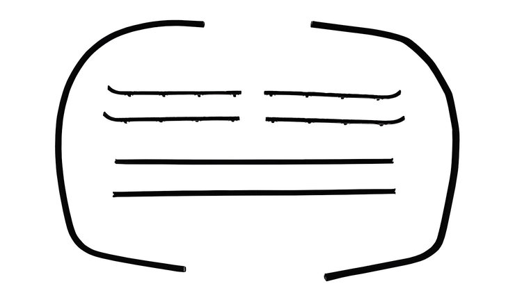 Window Guide Felt Kit for 1960-1963 Chevrolet & GMC Trucks w/o Metal Frame, Original Style Material [8-Piece]