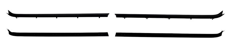 Window Guide Felt Kit for 1981-1987 Chevy/GMC Trucks, 1981-91 Chevy/GMC Blazer, Jimmy, Sub. Frt Doors, Original Style [4-Piece]