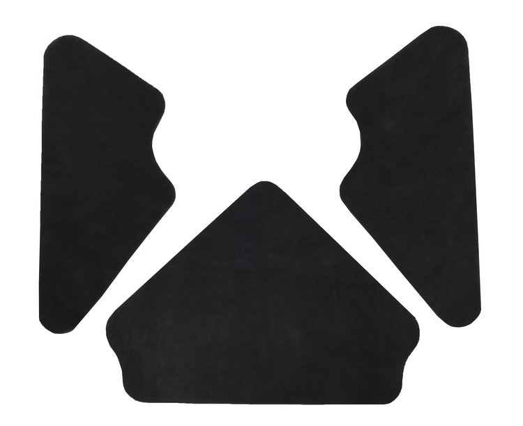 Hood Insulation Pad Kit for 1963-1964 Cadillac Comm. Chassis, DeVille, Eldorado, Series 62, 60 Special, 75, w/clips [3-Piece]
