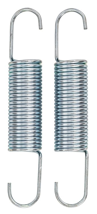 Low Tension Hood Spring Kit Zinc plate with clear chromate finish Fits:
