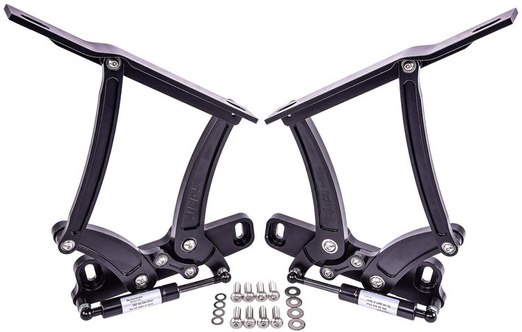 Billet Aluminum Hood Hinges for 1964 Chevrolet Chevelle/El Camino/Malibu, 1964-1965 Buick Skylark/Special [Steel Hood]