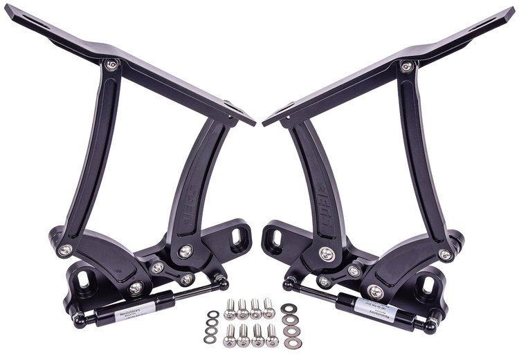 Billet Aluminum Hood Hinges for 1963-1965 Chevrolet II Nova [Lightweight Hood]