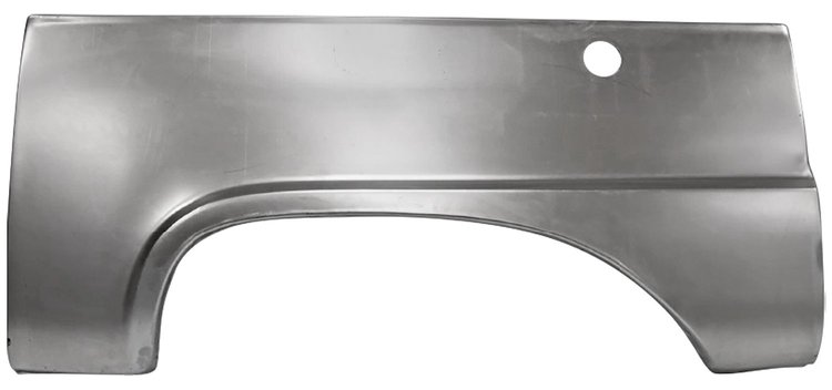 Quarter Panel Skin for 1966-1977 Ford Bronco w/Round Fuel Filler Hole, Bare Steel [Left/Driver Side]