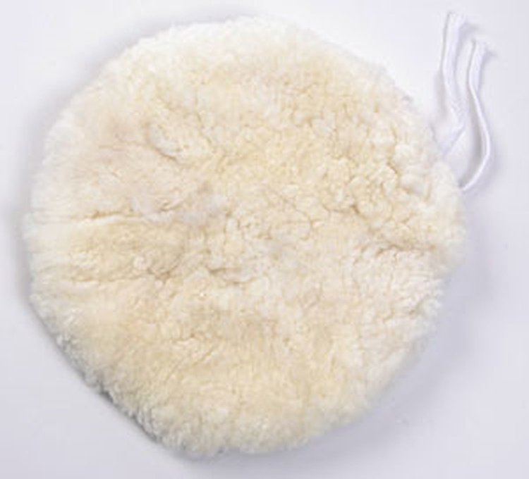 7.5" Wool Buffing Bonnet For use with original 7" rubber pad or 555-95700-1 Replacement Pad