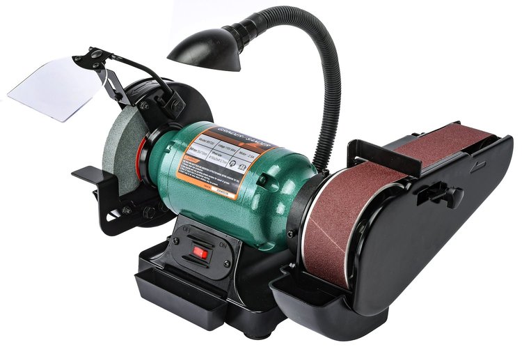 95720 Bench Grinder and Belt Sander Combo [6 in. Diameter Grinder, 2 in. Wide Sander]