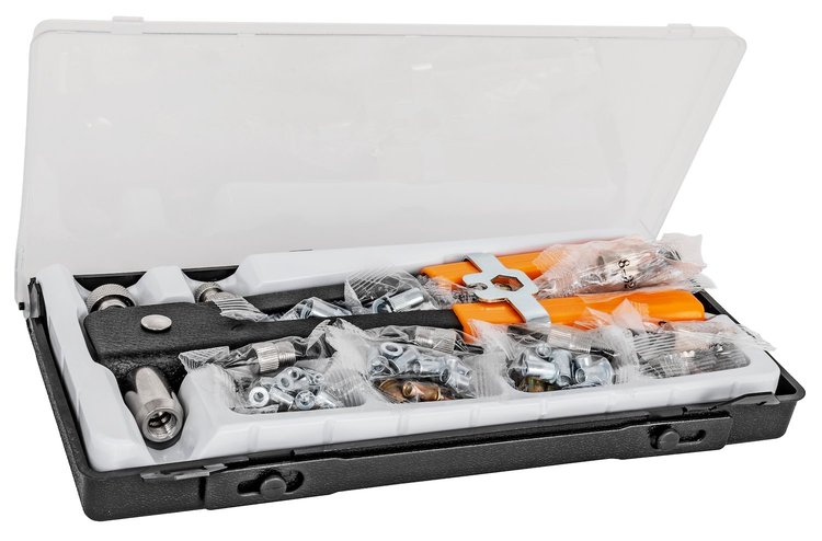91-Piece Threaded Rivet Nut Insert Kit [SAE and Metric]