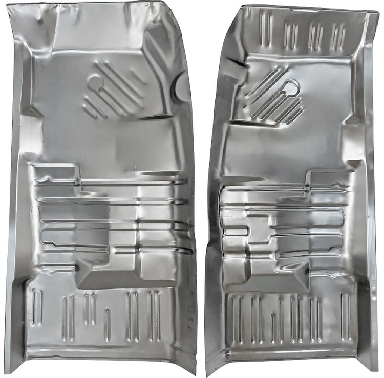 Front Floor Pan Set Fits Select 1966-1970 Mopar B-Body Models, Front to Rear [Left/Driver & Right/Passenger Sides]