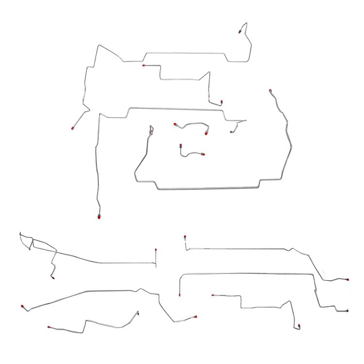 Complete Brake Line Kit 1999-2004 Mustang GT [Stainless]