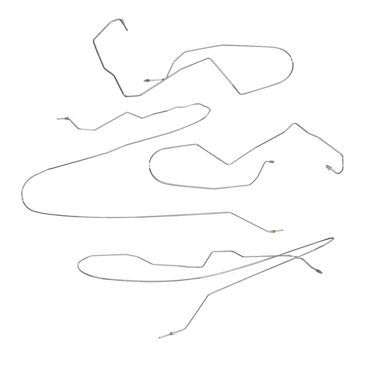 Intermediate Brake Line Kit 2011-2015 Ford F-350, Crew Cab/ Short Bed [Stainless]