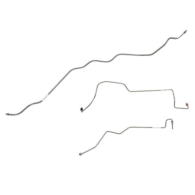 Brake Line Kit 1990-1997 Ford F-250/F-350 without Load Leveling, Front [Stainless]