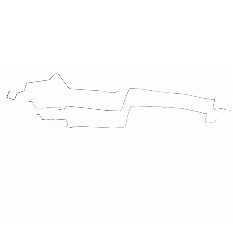 Fuel Line Kit 1987-1993 Ford Mustang, V8, w/o Subframe Connectors [Stainless]