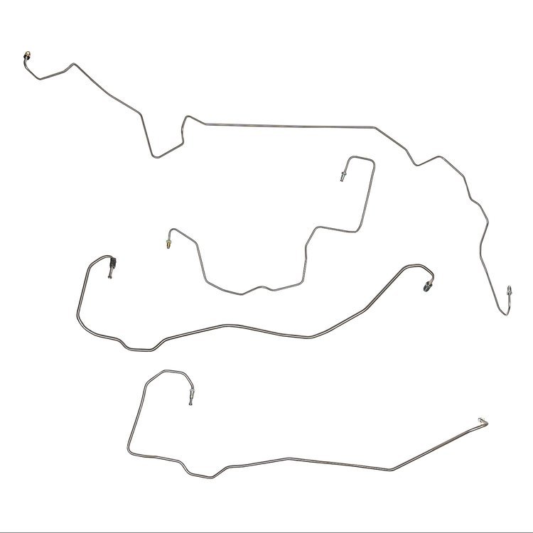 Brake Line Kit 2010-2014 Ford Mustang GT, 6spd Manual, Front [Stainless]