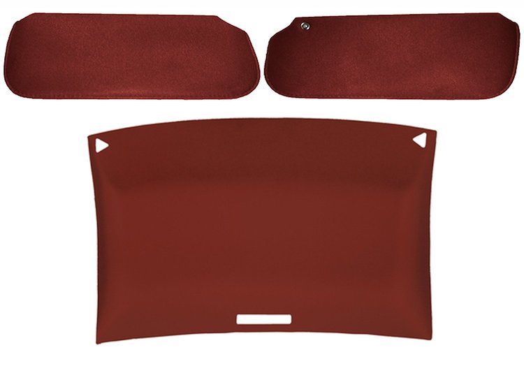ABS Headliner & Visor Kit for 1978-1987 Chevy El Camino & GMC Caballero [Carmine]