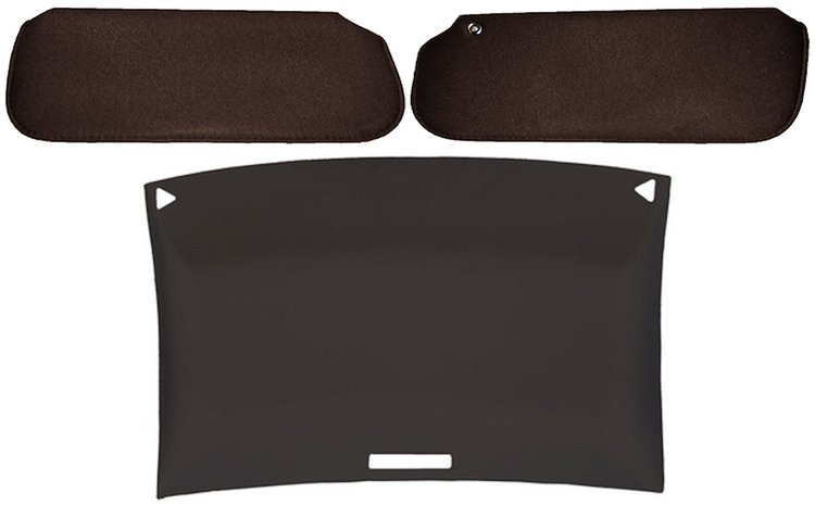 ABS Headliner & Visor Kit for 1978-1987 Chevy El Camino & GMC Caballero [Briar Brown]