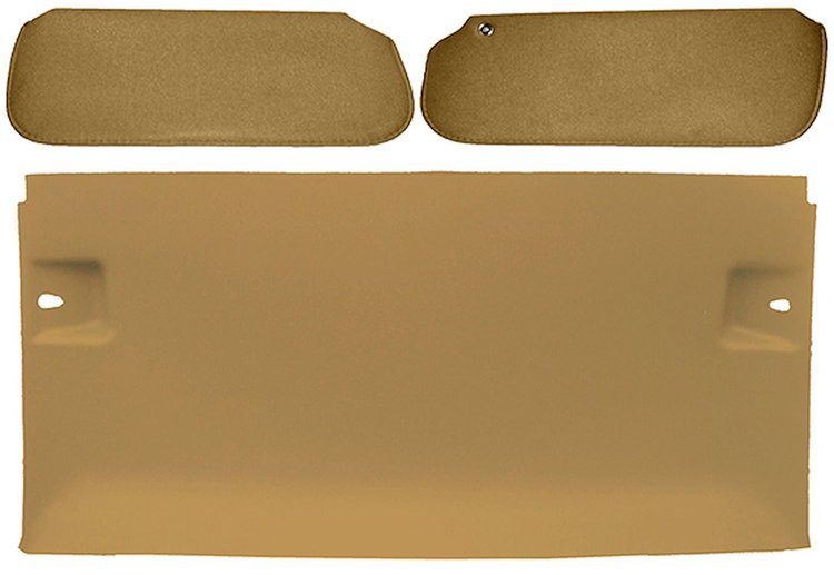 ABS Headliner & Visor Kit for Select 1978-1988 Buick, Chevrolet, Olds & Pontiac 2-Door G-Body w/T-Top [Saddle]