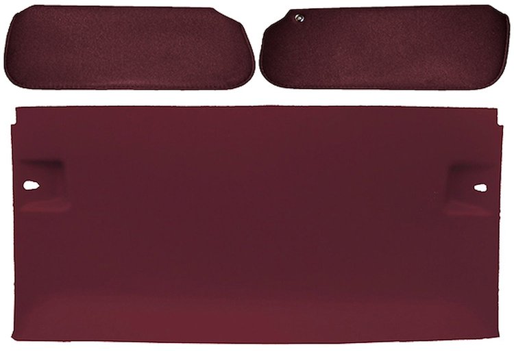 ABS Headliner & Visor Kit for Select 1978-1988 Buick, Chevrolet, Olds & Pontiac 2-Door G-Body w/T-Top [Garnet]