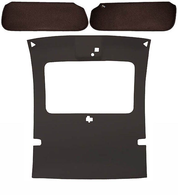 ABS Headliner & Visor Kit for Select 1978-1988 Buick Regal, GN, Chevy Monte Carlo w/Factory Sunroof [Briar Brown]