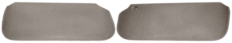 Sun Visors Fits Select 1978-1988 Buick, Chevy, Pontiac, Oldsmobile G-Body Models [Foam Backed Cloth, Sand Gray]