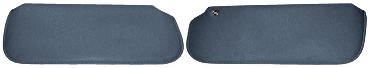 Sun Visors Fits Select 1978-1988 Buick, Chevy, Pontiac, Oldsmobile G-Body Models [Foam Backed Cloth, Adriatic Blue]