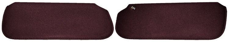 Sun Visors Fits Select 1978-1988 Buick, Chevy, Pontiac, Oldsmobile G-Body Models [Foam Backed Cloth, Claret]