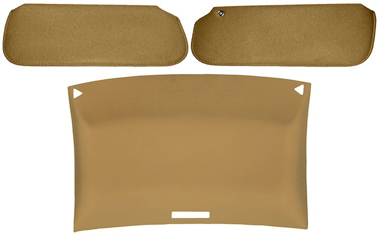 ABS Headliner & Visor Kit for 1978-1987 Chevy El Camino & GMC Caballero [Saddle]