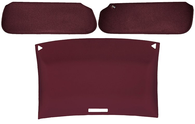 ABS Headliner & Visor Kit for 1978-1987 Chevy El Camino & GMC Caballero [Garnet]