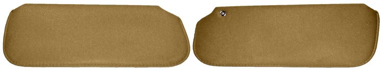 Sun Visors Fits Select 1978-1988 Buick, Chevrolet, Pontiac, Oldsmobile G-Body Models [Foam Backed Cloth, Saddle]