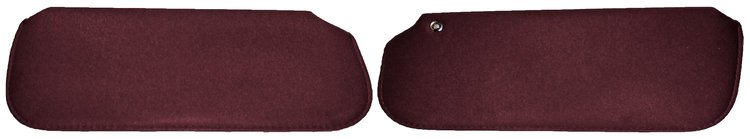 Sun Visors Fits Select 1978-1988 Buick, Chevrolet, Pontiac, Oldsmobile G-Body Models [Foam Backed Cloth, Garnet]
