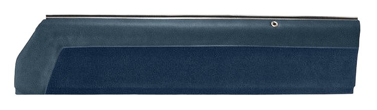 Upper Door Panel Set for 1978-1987 Chevy El Camino, 1978-1983 Chevy Malibu [Medium Blue Madrid Grain Vinyl/Blue Regal Velour]