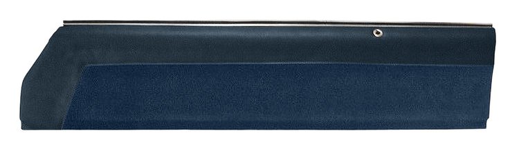 Upper Door Panel Set for 1978-1987 Chevy El Camino, 1978-1983 Chevy Malibu [Navy Blue Madrid Grain Vinyl/Blue Regal Velour]
