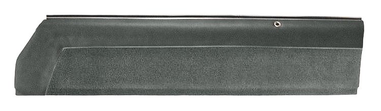 Upper Door Panel Set for 1978-1987 Chevy El Camino, 1978-1983 Chevy Malibu [Charcoal Madrid Grain Vinyl/Charcoal Regal Velour]