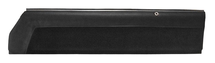 Upper Door Panel Set for 1978-1987 Chevy El Camino, 1978-1983 Chevy Malibu [Black Madrid Grain Vinyl/Black Encore Velour]