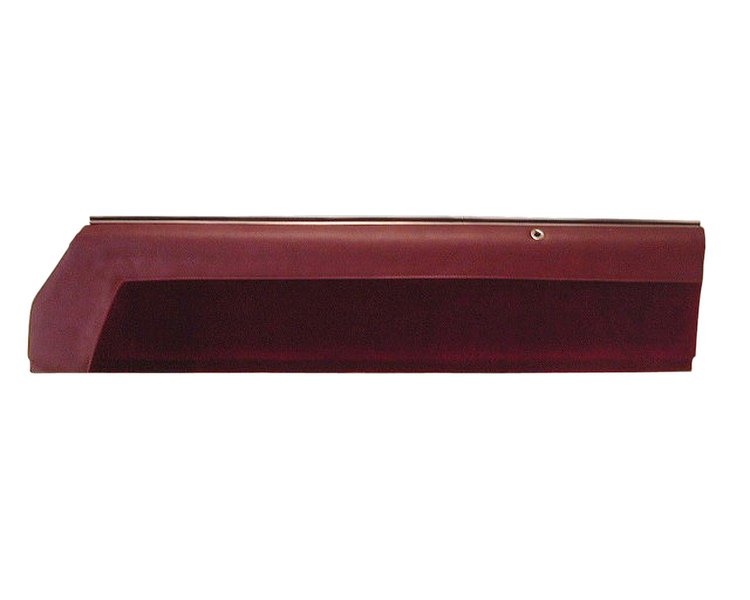 Upper Door Panel Set for 1978-1987 Chevy El Camino, 1978-1983 Chevy Malibu [Maroon Madrid Grain Vinyl/Burgundy Encore Velour]