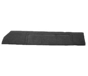 Upper Door Panel Set for 1978-1987 Chevrolet El Camino, 1978-1983 Chevrolet Malibu [Black Encore Solid Color Velour]