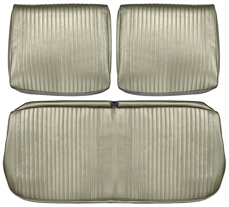 Front Split Back Bench Seat Upholstery Kit for 1964 Chevrolet Chevelle, El Camino [Seville Grain Vinyl Fawn]